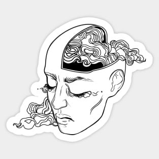 Inktober 2 “mindless” Sticker